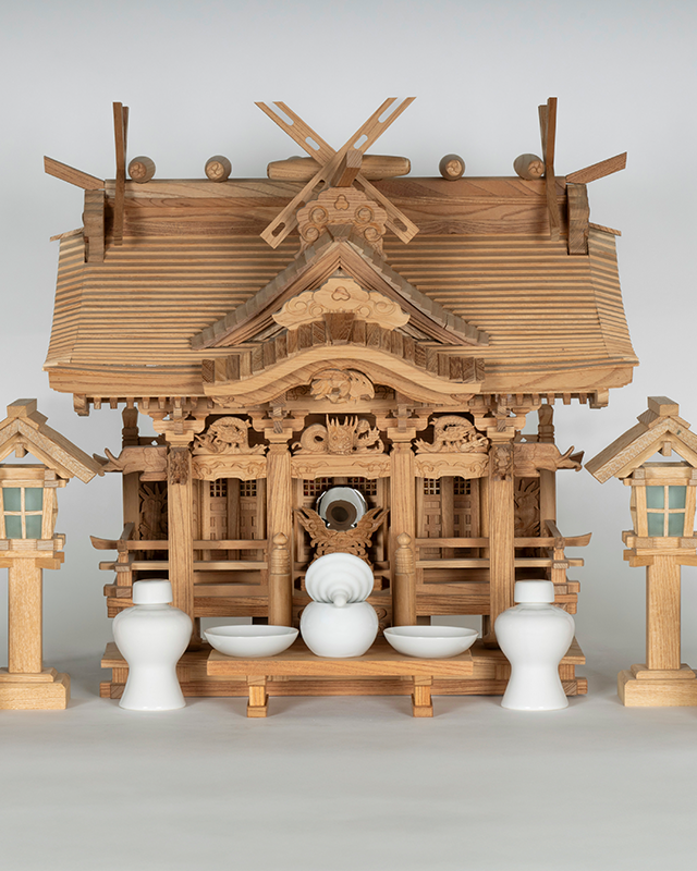 神棚ケヤキ八幡造り三社