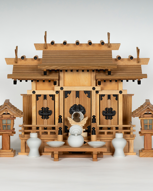 神棚新ケヤキ黒金具